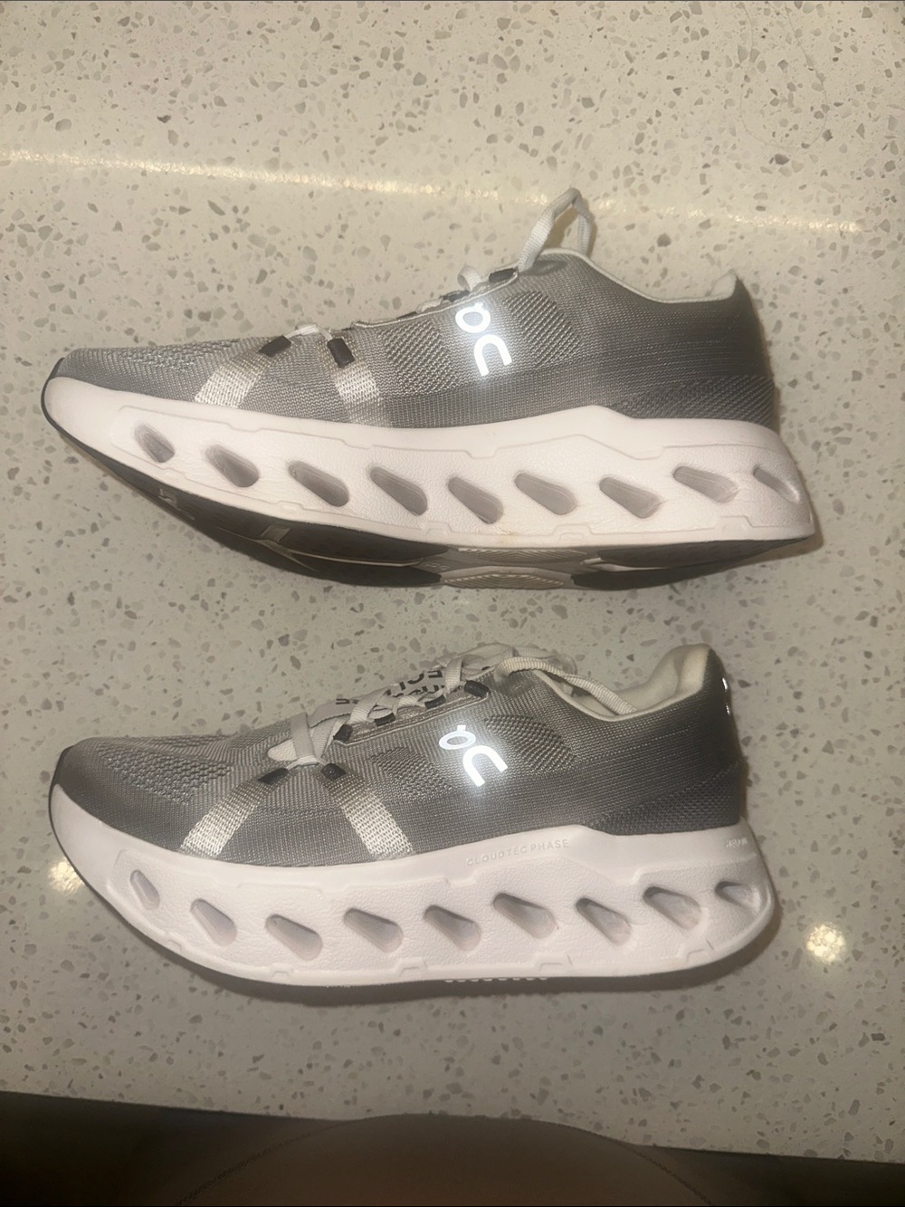 ON Eclipse Cloud Sneakers Alloy White Womens 8.5 - Picture 8 of 9